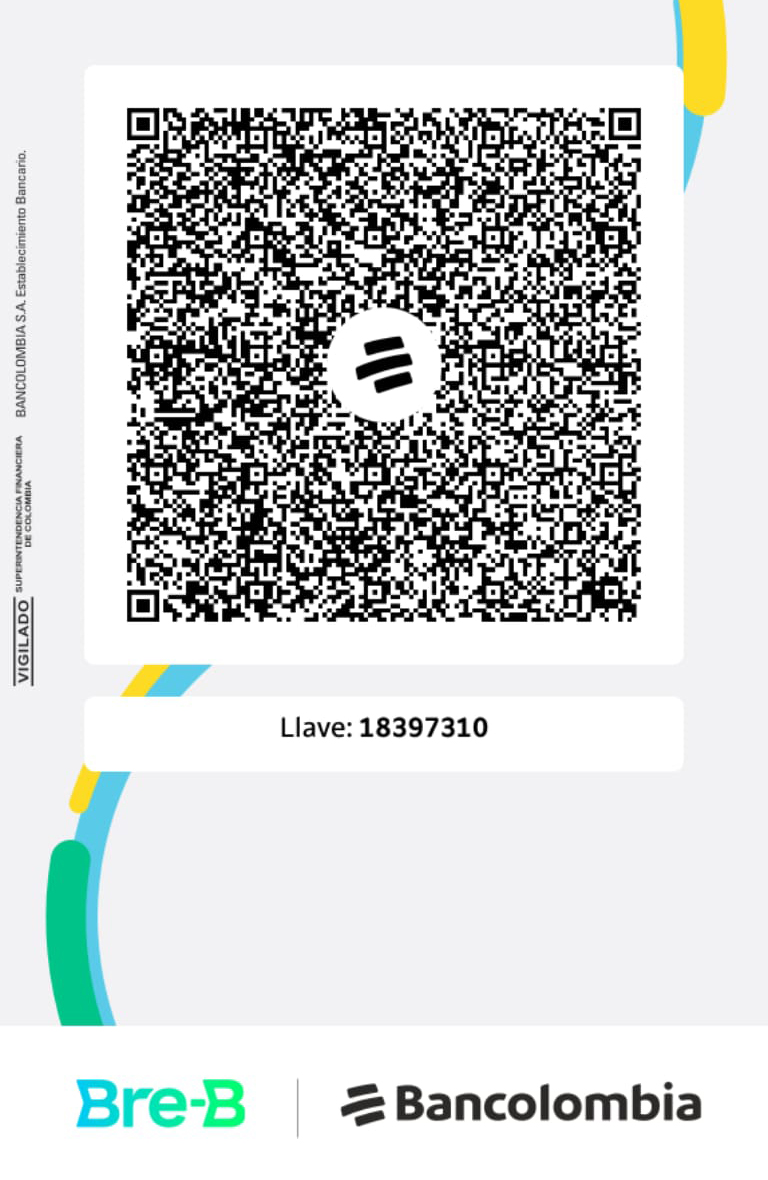 Código QR de Bre-B para realizar aportes a CAMA